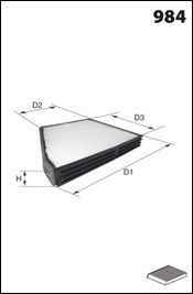 LUCAS FILTERS Suodatin, sisäilma LFCP156